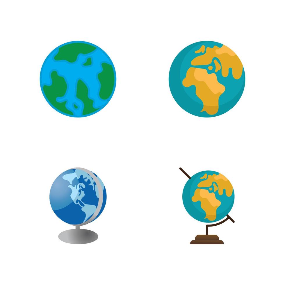 globe logo vector design template