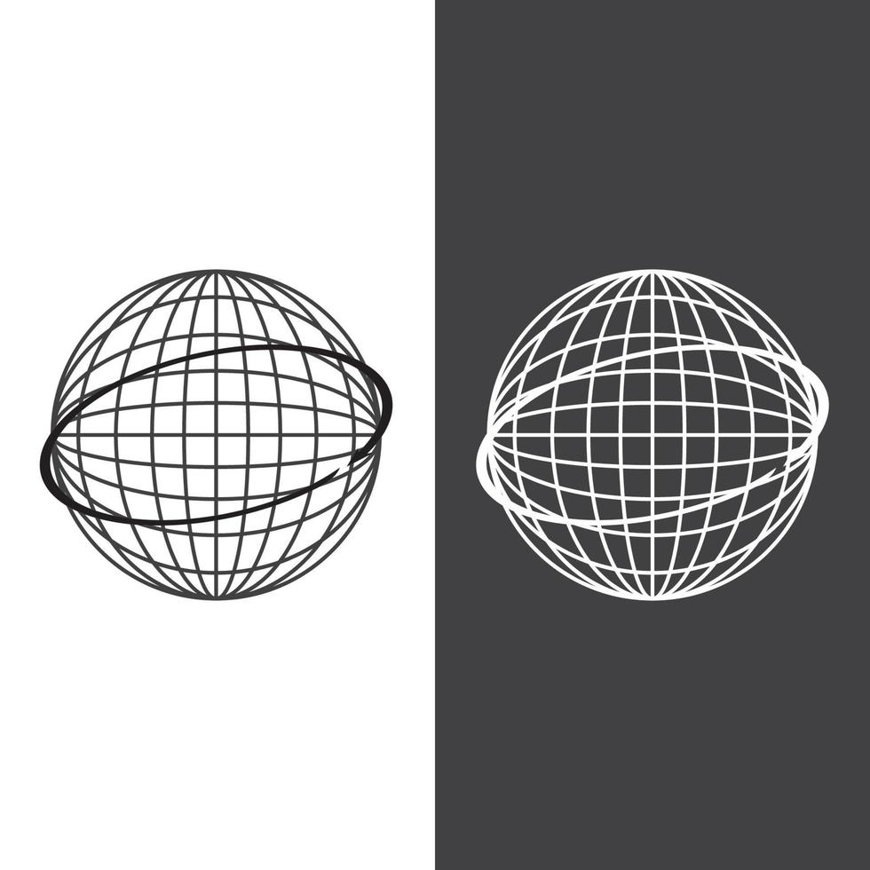 globe logo vector design template