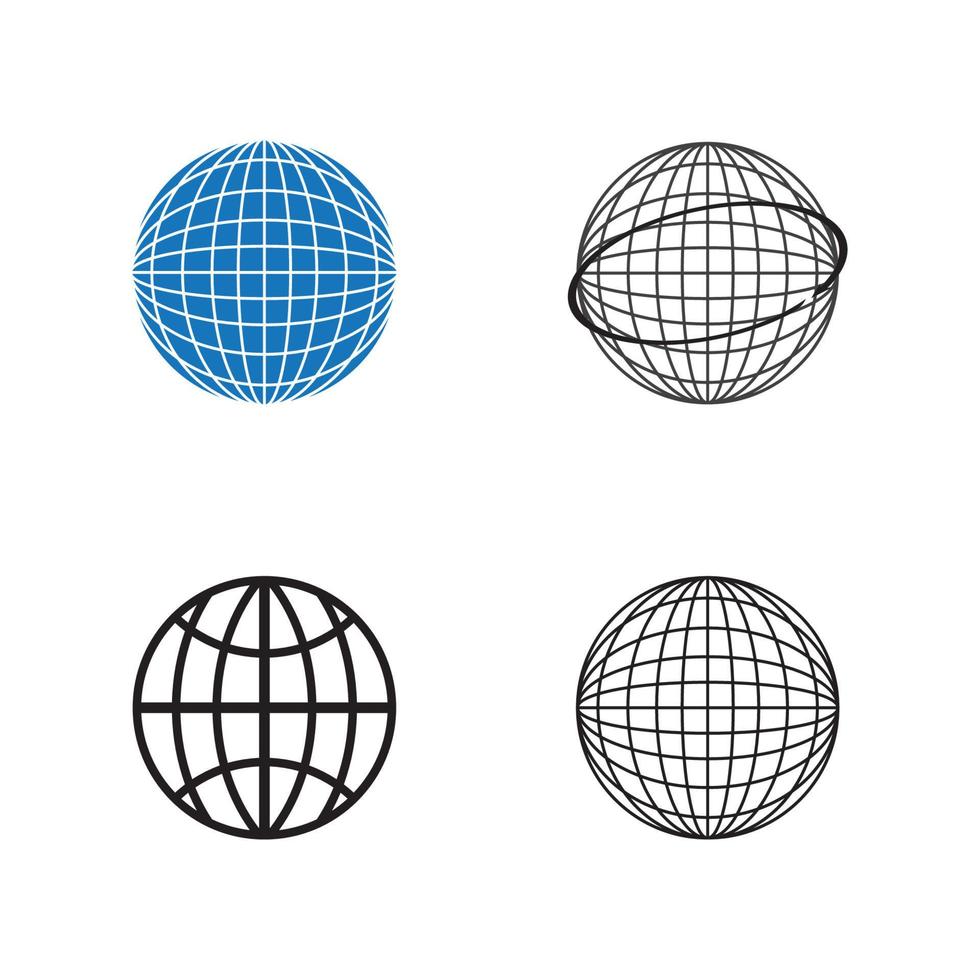 plantilla de diseño de vector de logotipo de globo