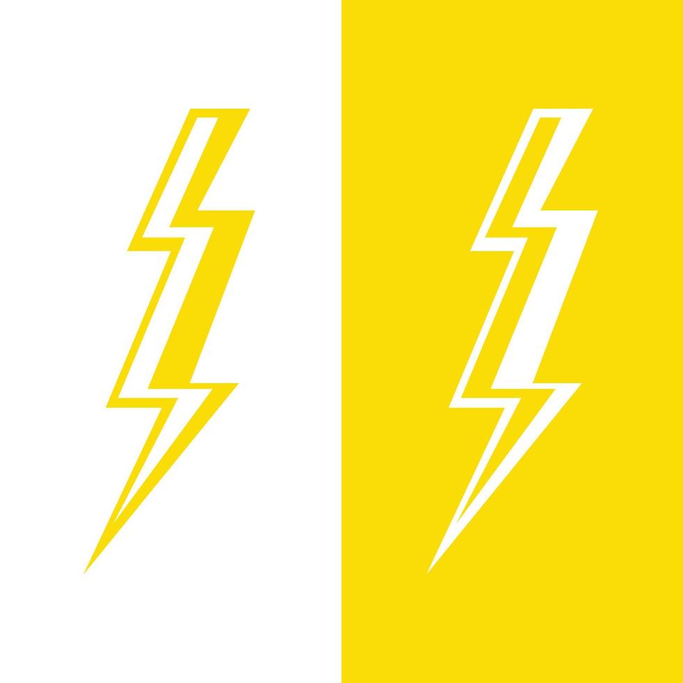 flash thunderbolt logo template vector
