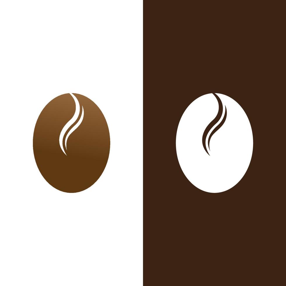 coffee bean icon vector