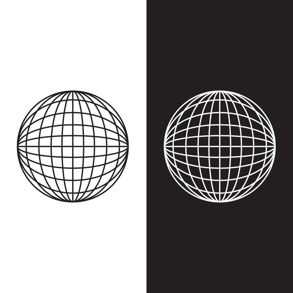 globe logo vector design template