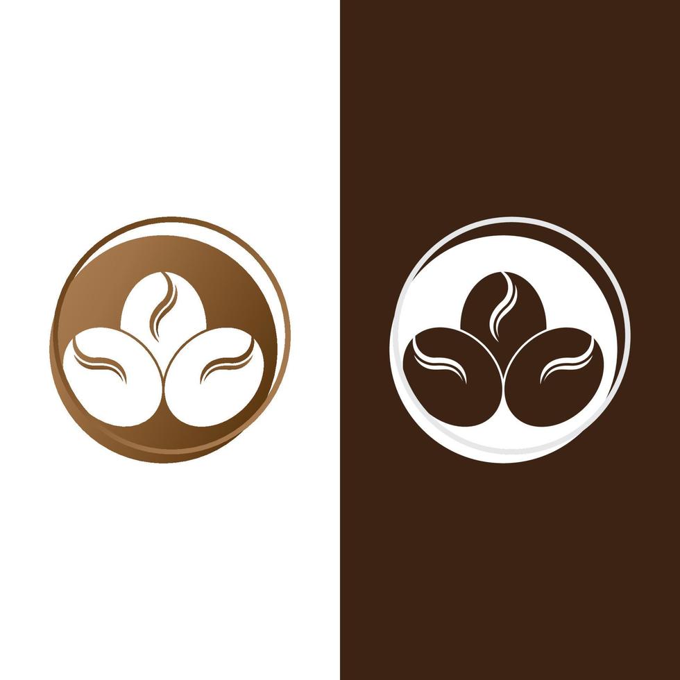 vector de icono de grano de café