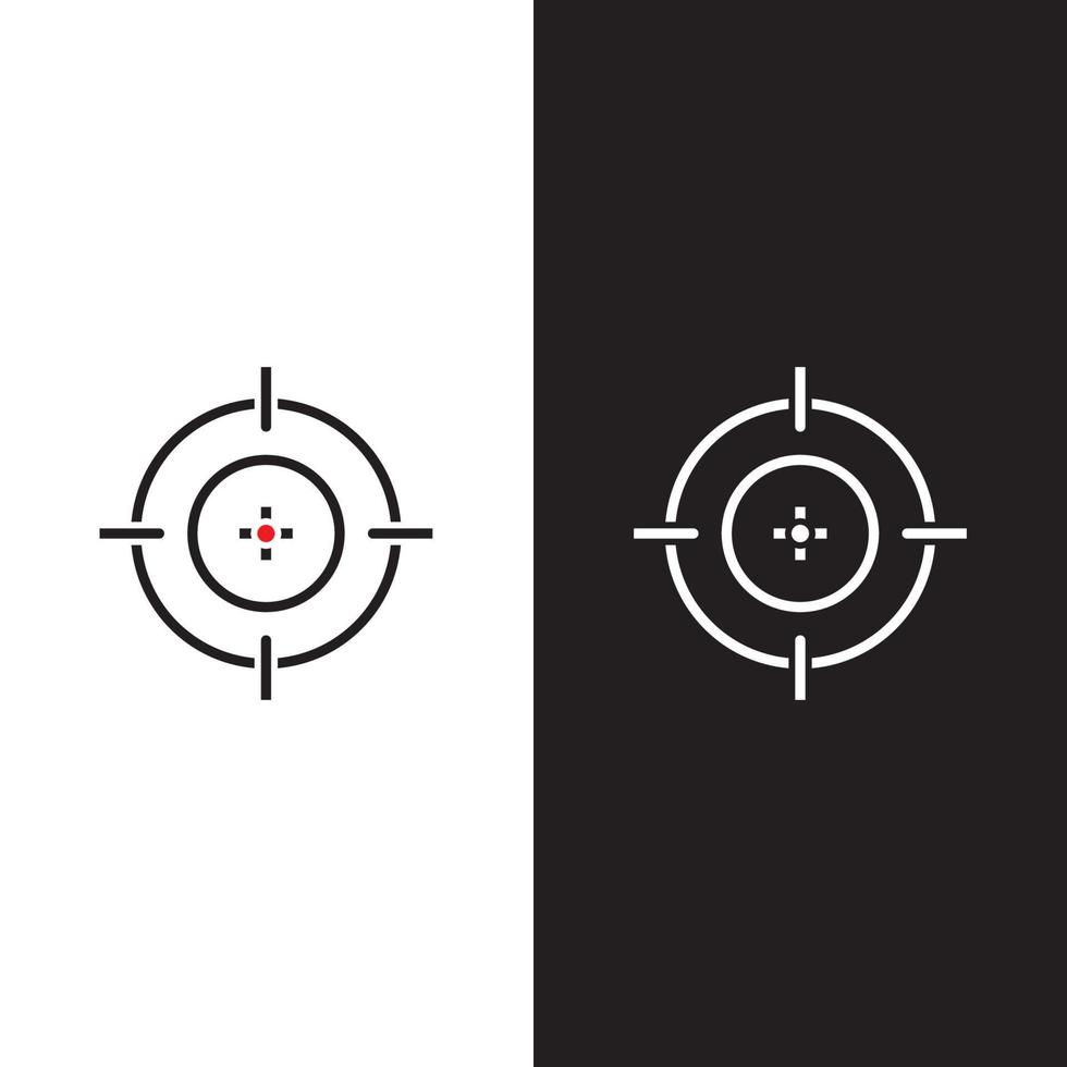 Target icon vector ilustration template