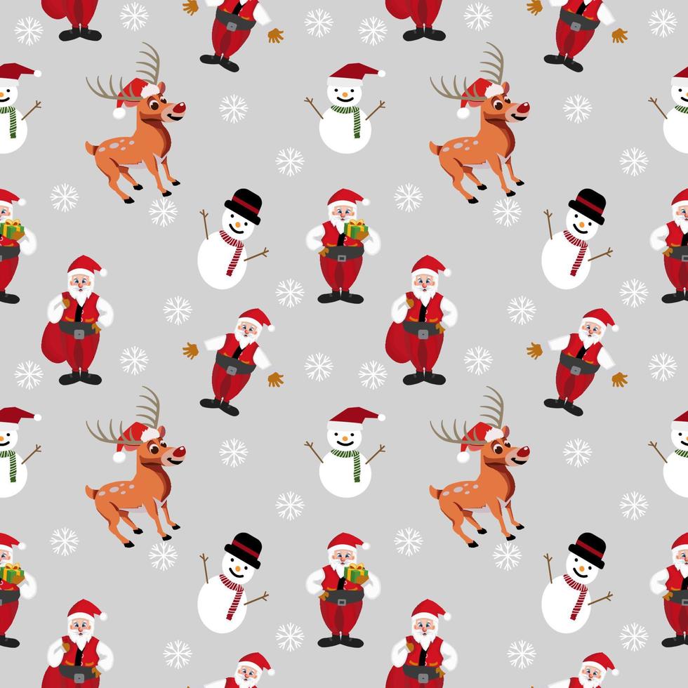 Christmas seamless pattern, Winter pattern, Creative for texture for fabric, wrapping, textile, wallpaper, apparel. Vector illustration background. New year.