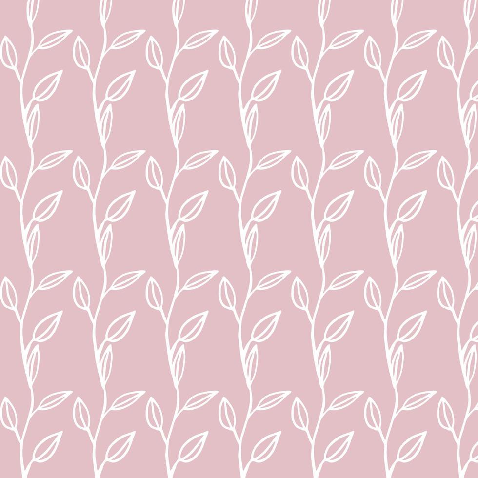 patrones sin fisuras con hojas herbario botánico ilustración vectorial gráfico fondo papel pintado elegante diseño floral estampado tela textil papel álbum de recortes vector