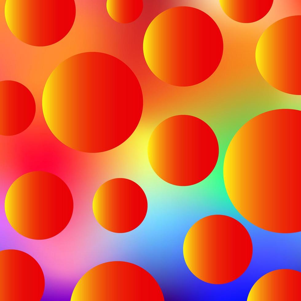 Abstract colourful background wallpaper vector illustration orange sphere yellow light