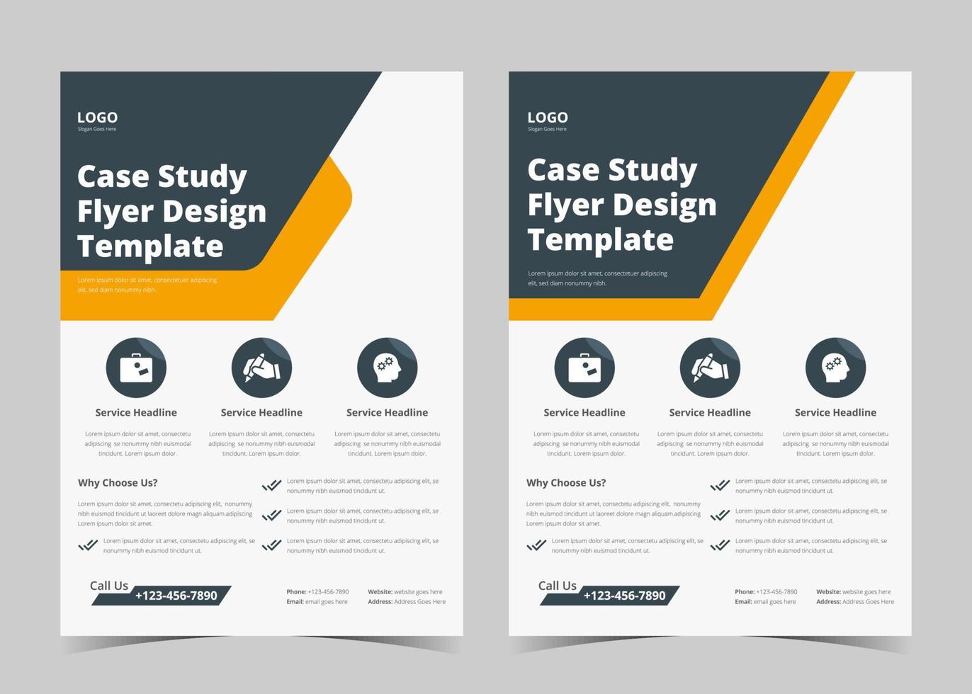 Case Study Flyer Design. Flyer Template design with Case Study. Brochure Cover, Poster design, leaflet, Trend Business Case Study Design, Creative Vector Case Study Design.EPS