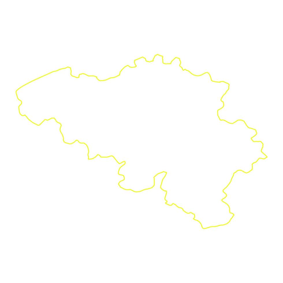 Belgium map on white background vector