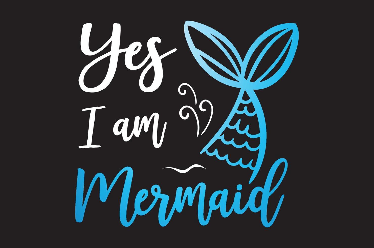 Simon mermaid t-shirt design vector