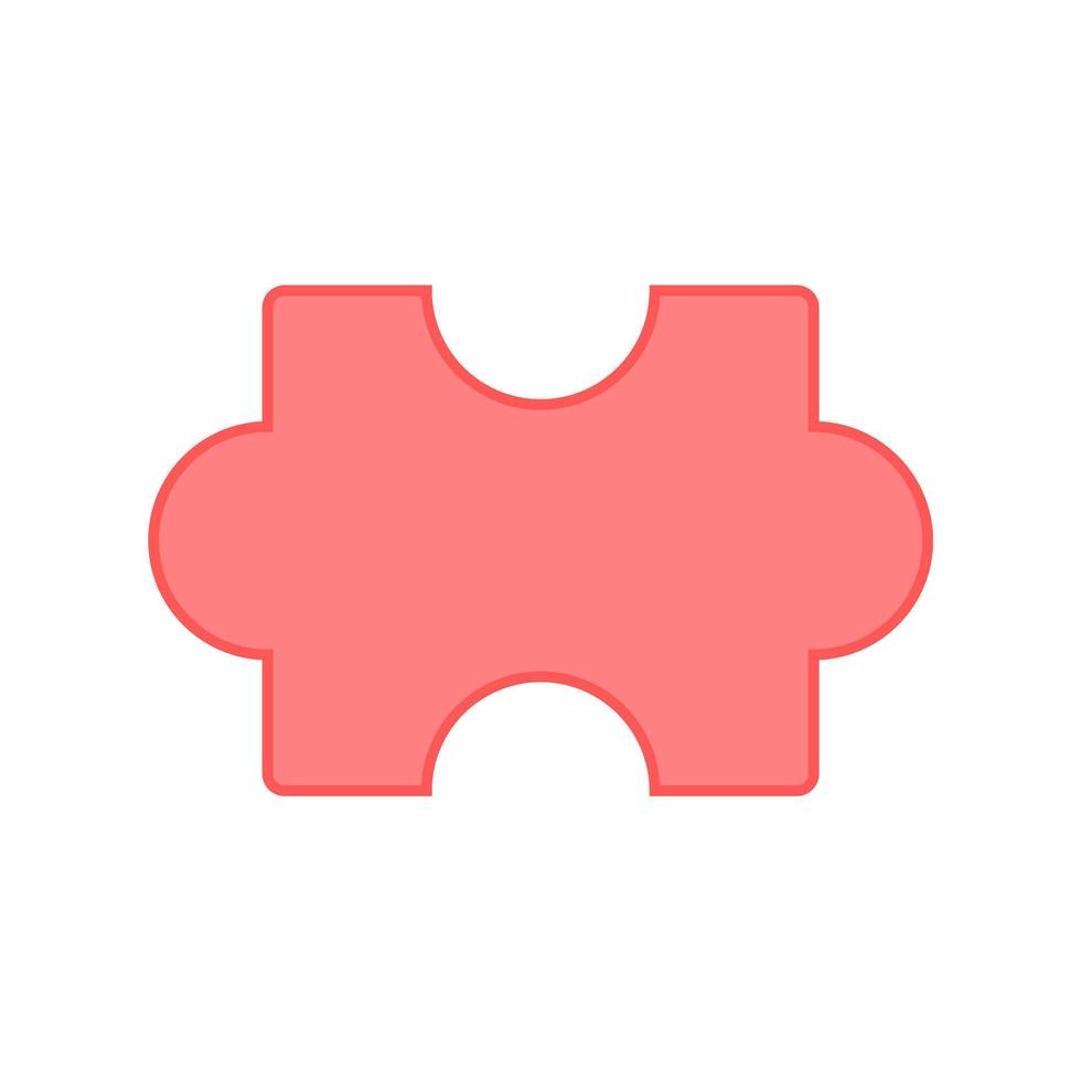 Jigsaw puzzle icon. Jigsaw puzzle piece vector or clipart.