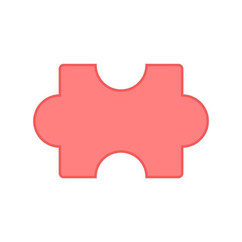 Jigsaw puzzle icon. Jigsaw puzzle piece vector or clipart.