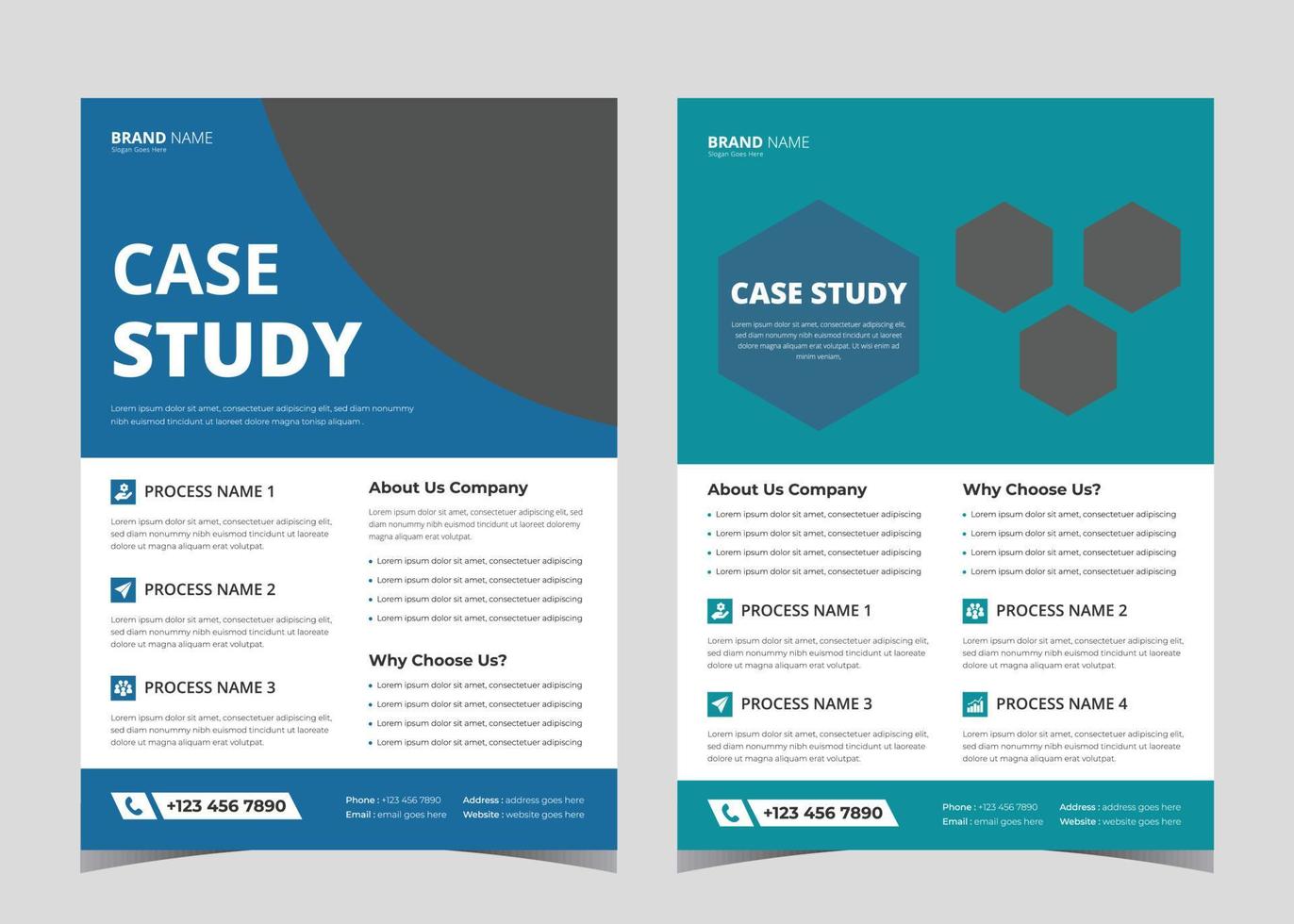 Case Study Flyer Design. Flyer Template design with Case Study ...