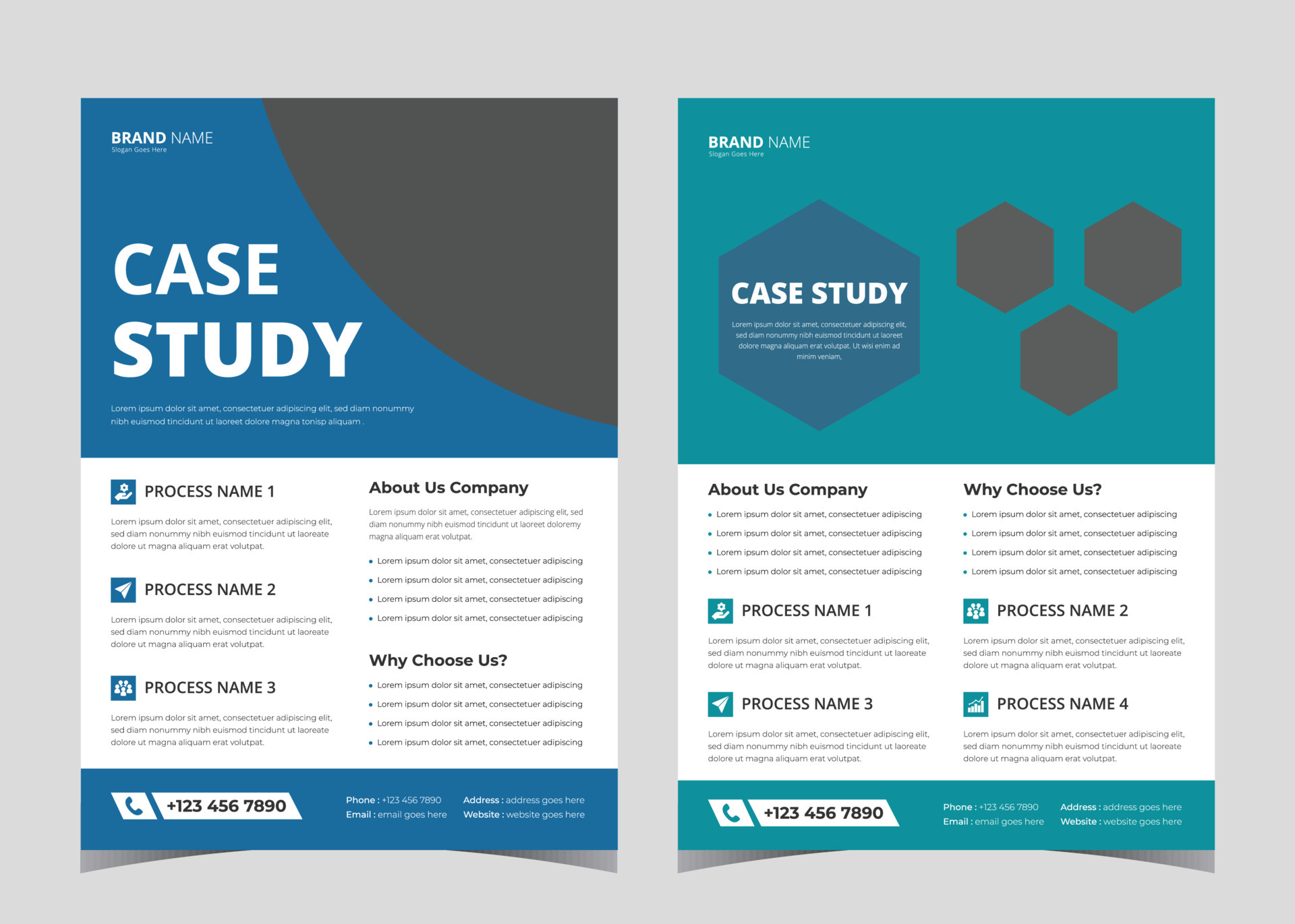 Case Study Flyer Design. Flyer Template design with Case Study