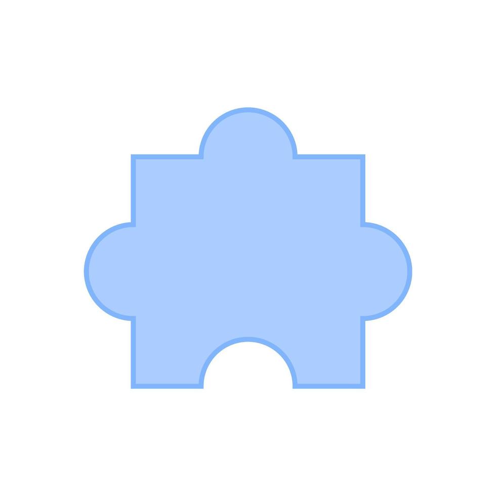 Jigsaw puzzle icon. Jigsaw puzzle piece vector or clipart.