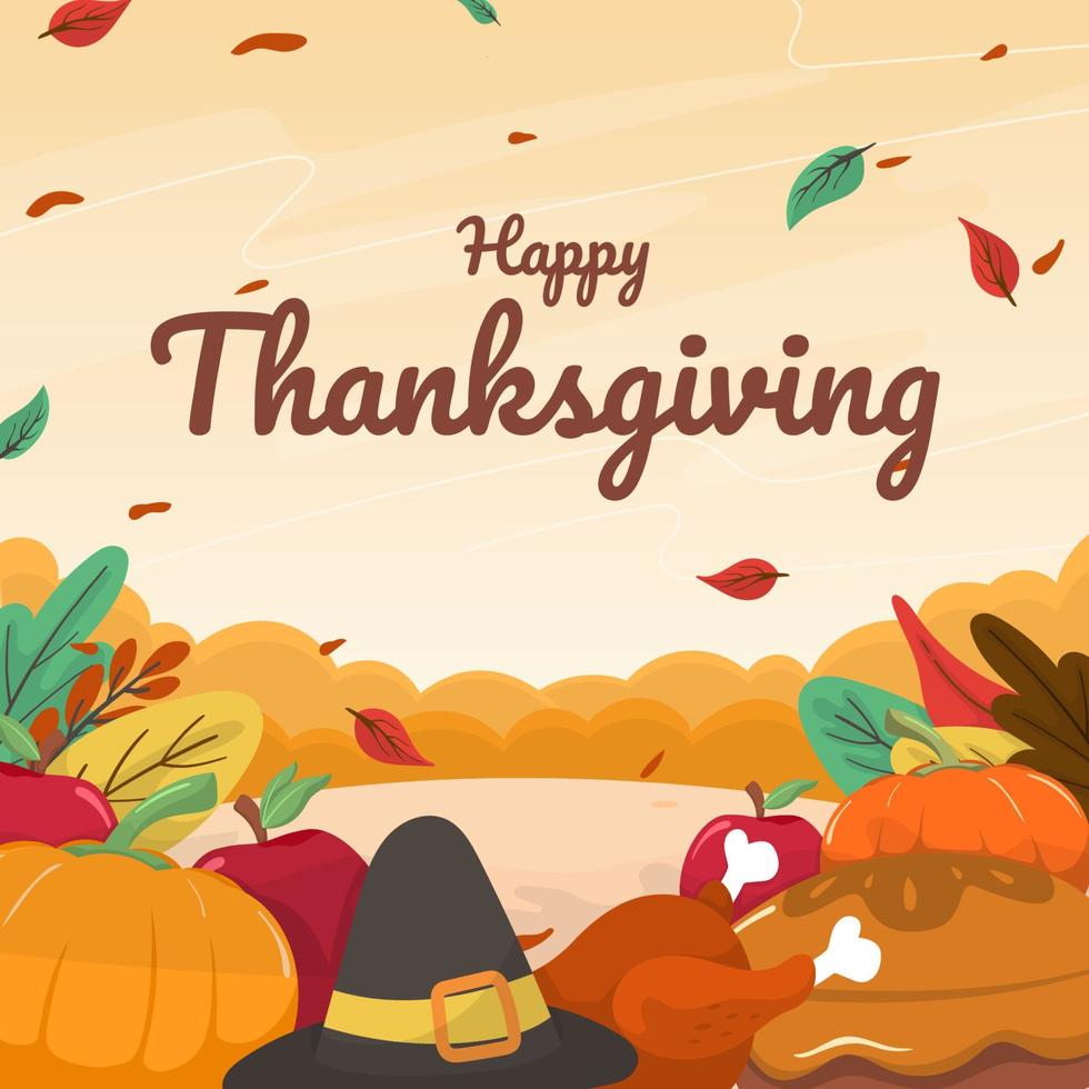 Happy Thanksgiving Background vector