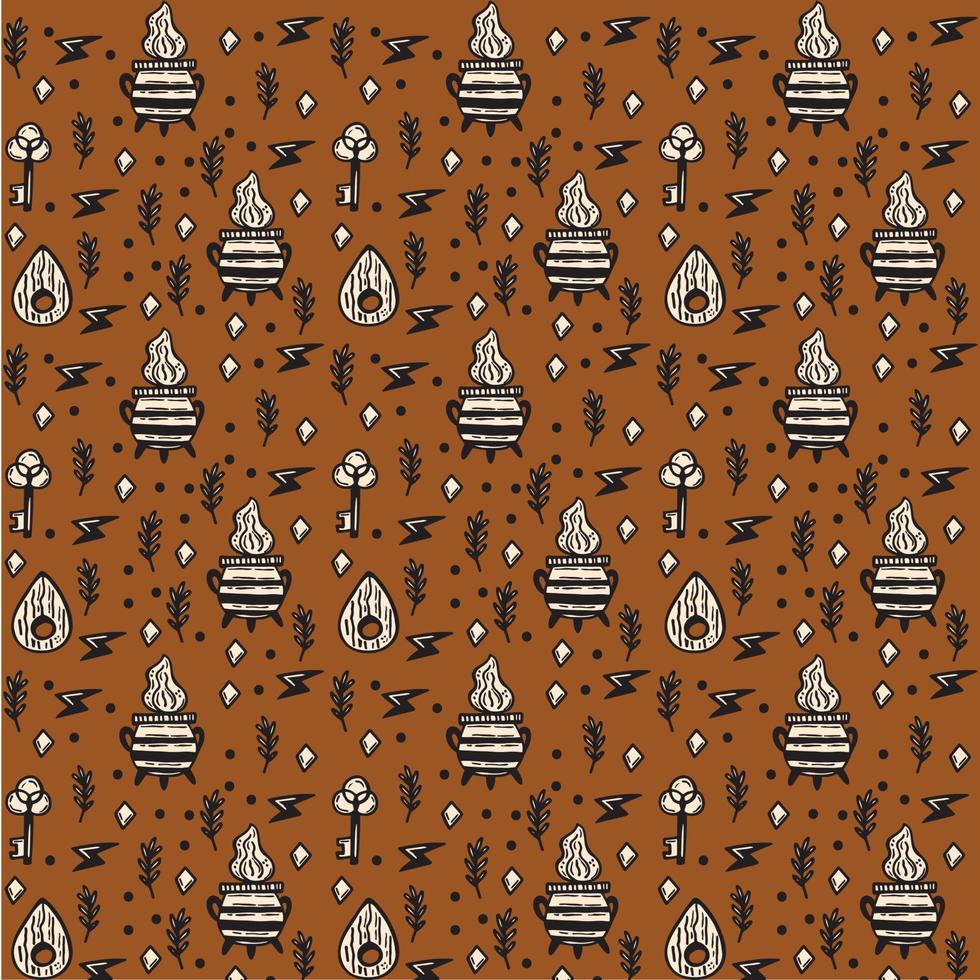 halloween Seamless Pattern Design vector