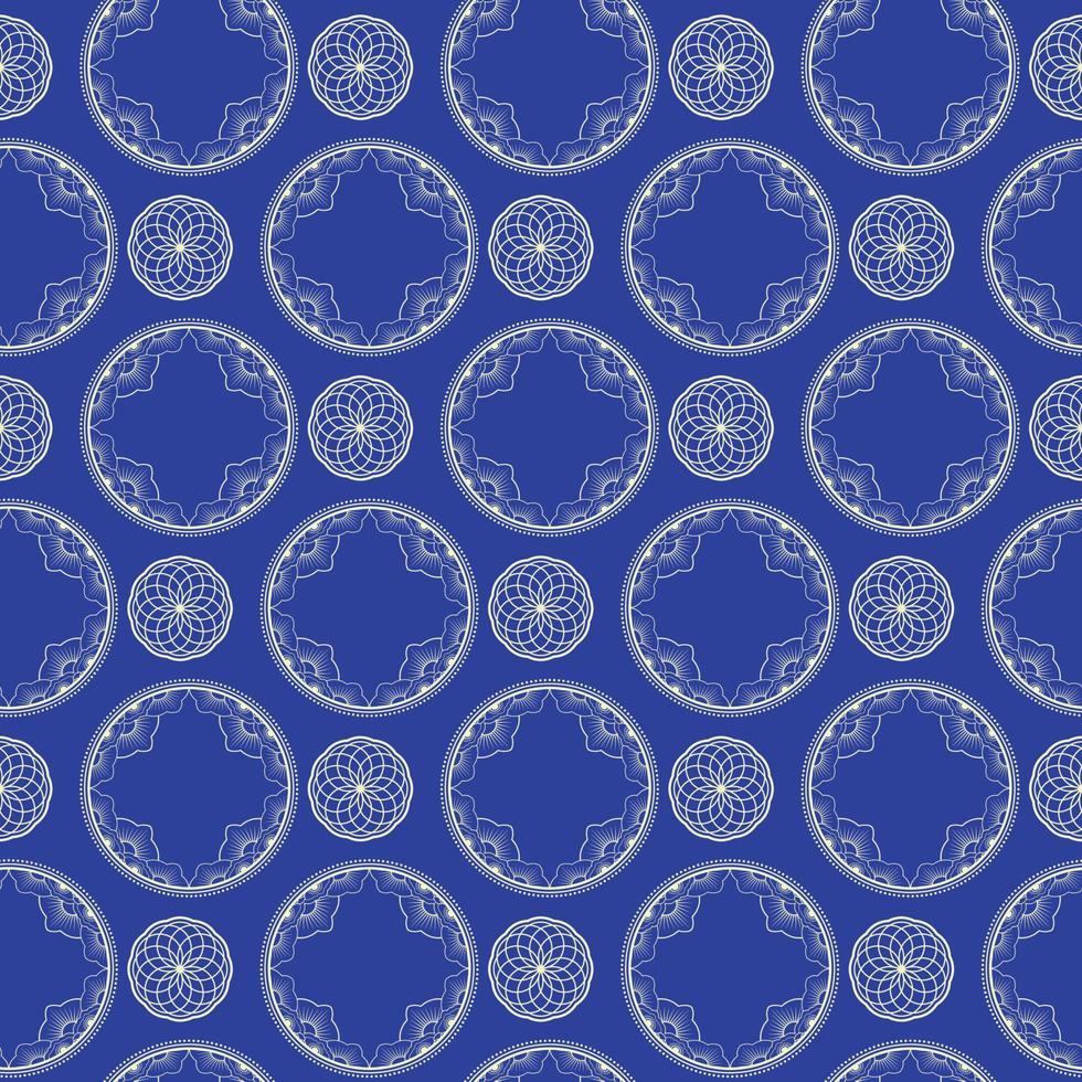 Mandala Seamless Pattern Design vector