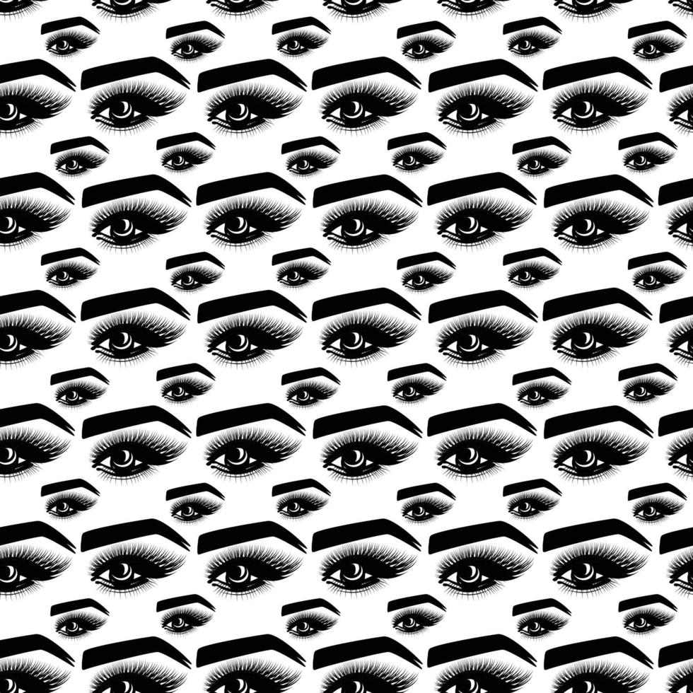 Eye Seamless Pattern Design vector