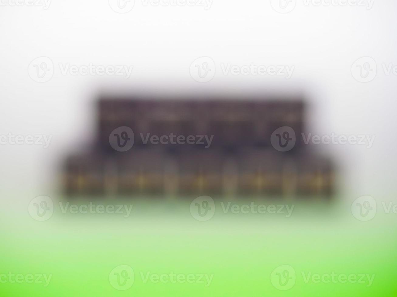 abstract blur with building and grass photo