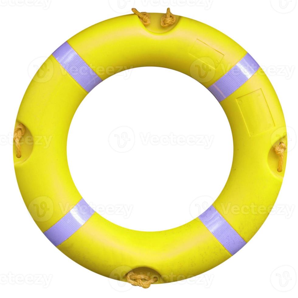 Lifebuoy isolated over white photo