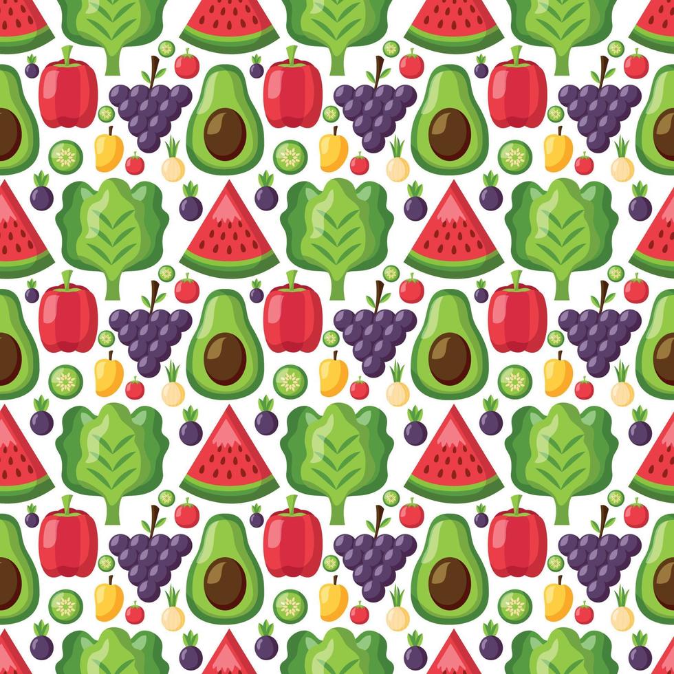 diseño de patrones sin fisuras de frutas vector