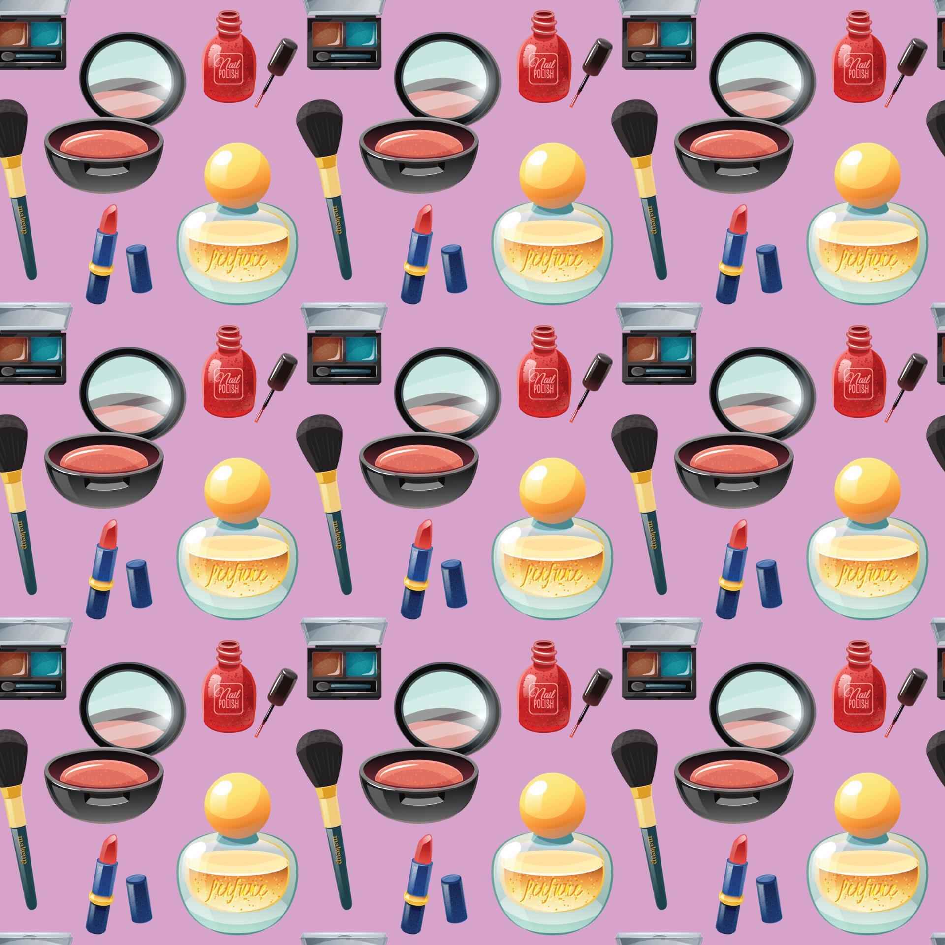 makeup Seamless Pattern Design 4724437 Vector Art at Vecteezy