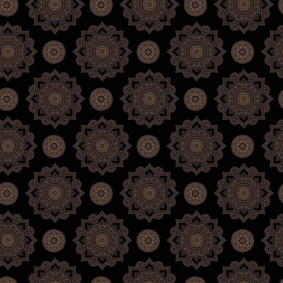 Mandala Seamless Pattern Design vector