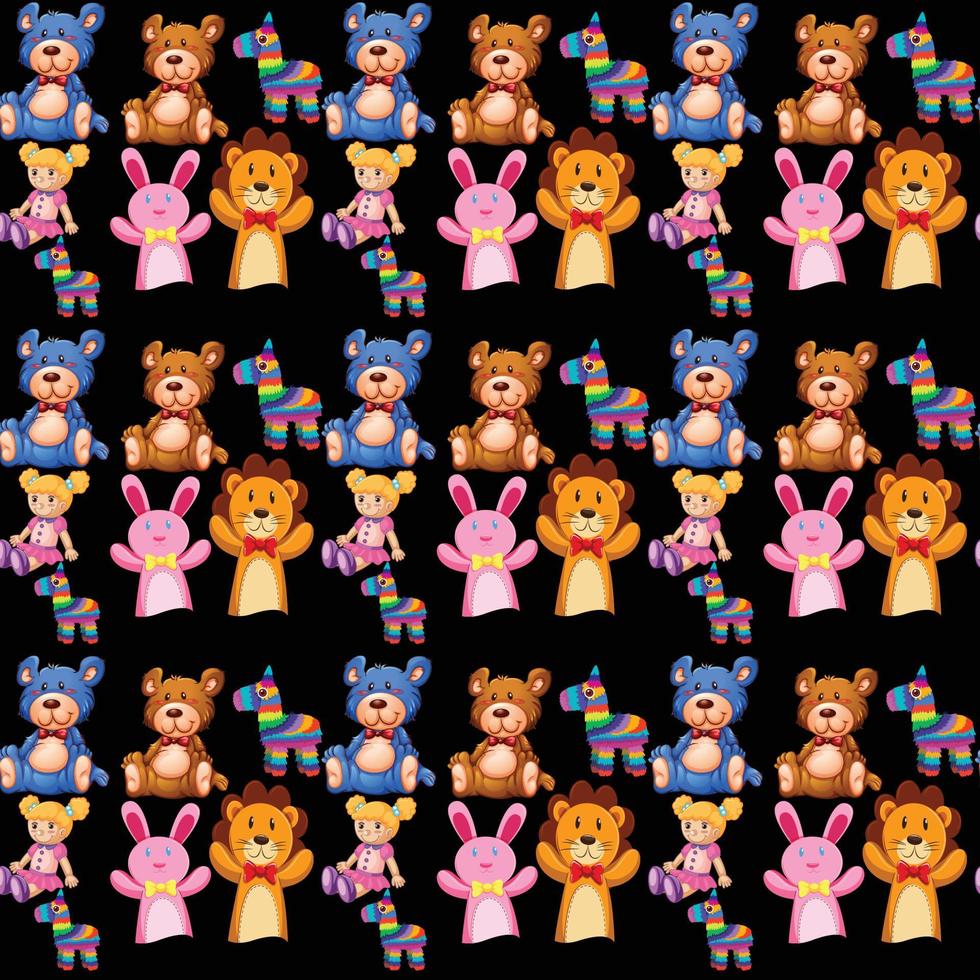 doll Seamless Pattern Design vector