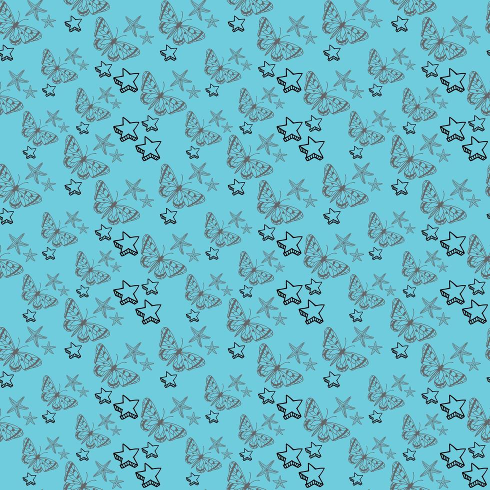Butterfly Seamless pattern Design vector