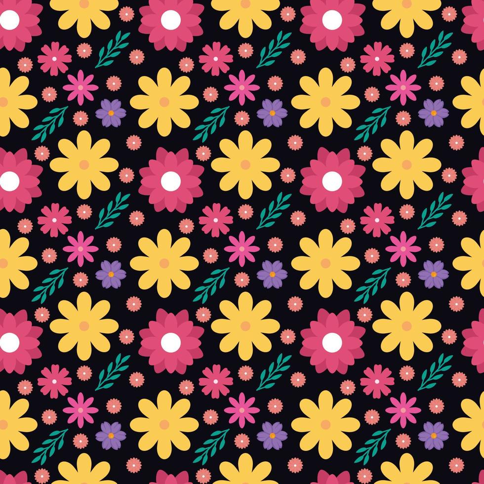 Flower Seamless Pattern Design vector