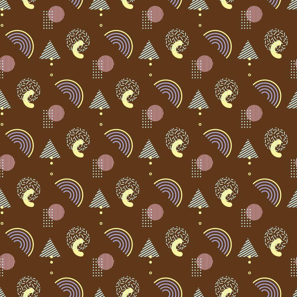 Memphis Seamless pattern design vector