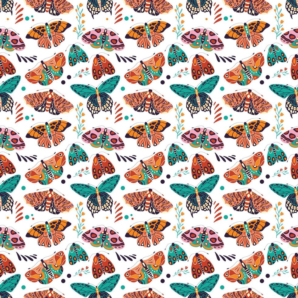 Butterfly Seamless pattern Design vector