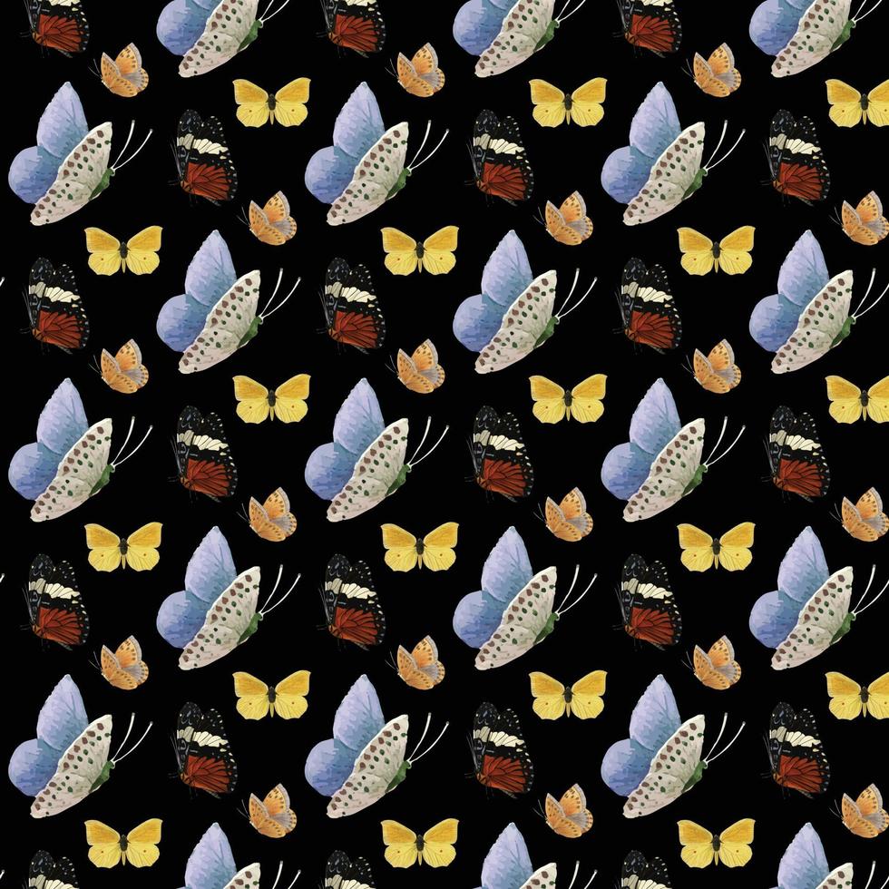 Butterfly Seamless Pattern Design vector