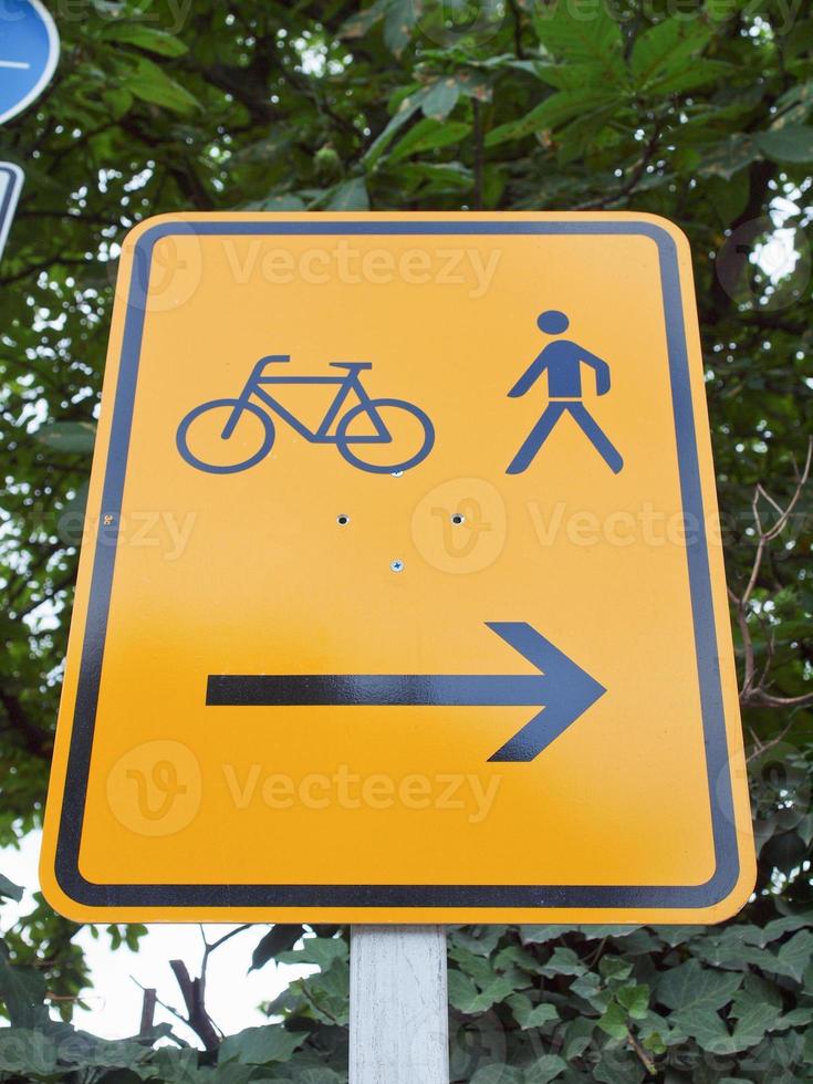 Bike lane sign photo