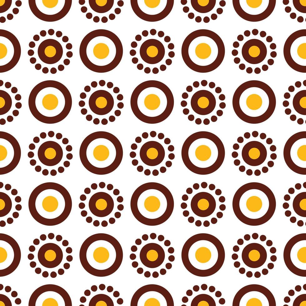 Nordic Polka Dot Seamless Pattern Design vector