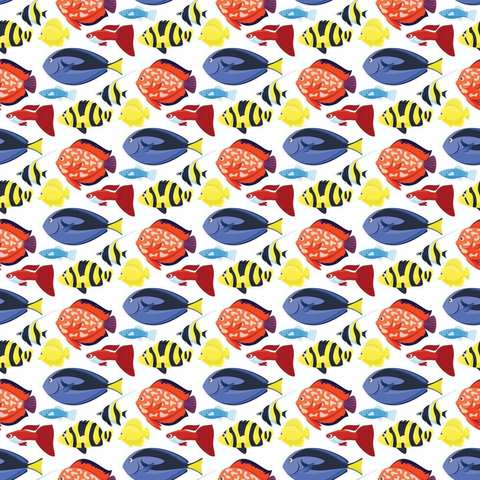 fish Seamless Pattern Design vector