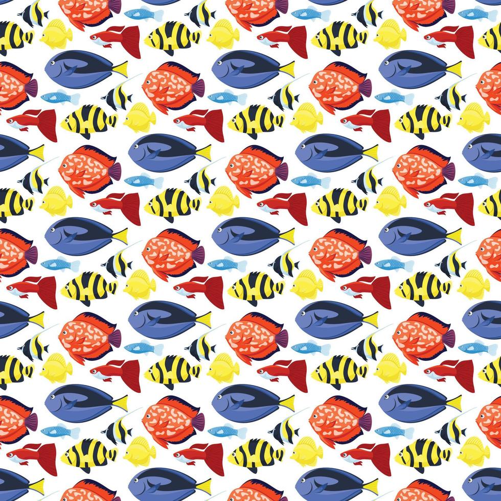 fish Seamless Pattern Design vector