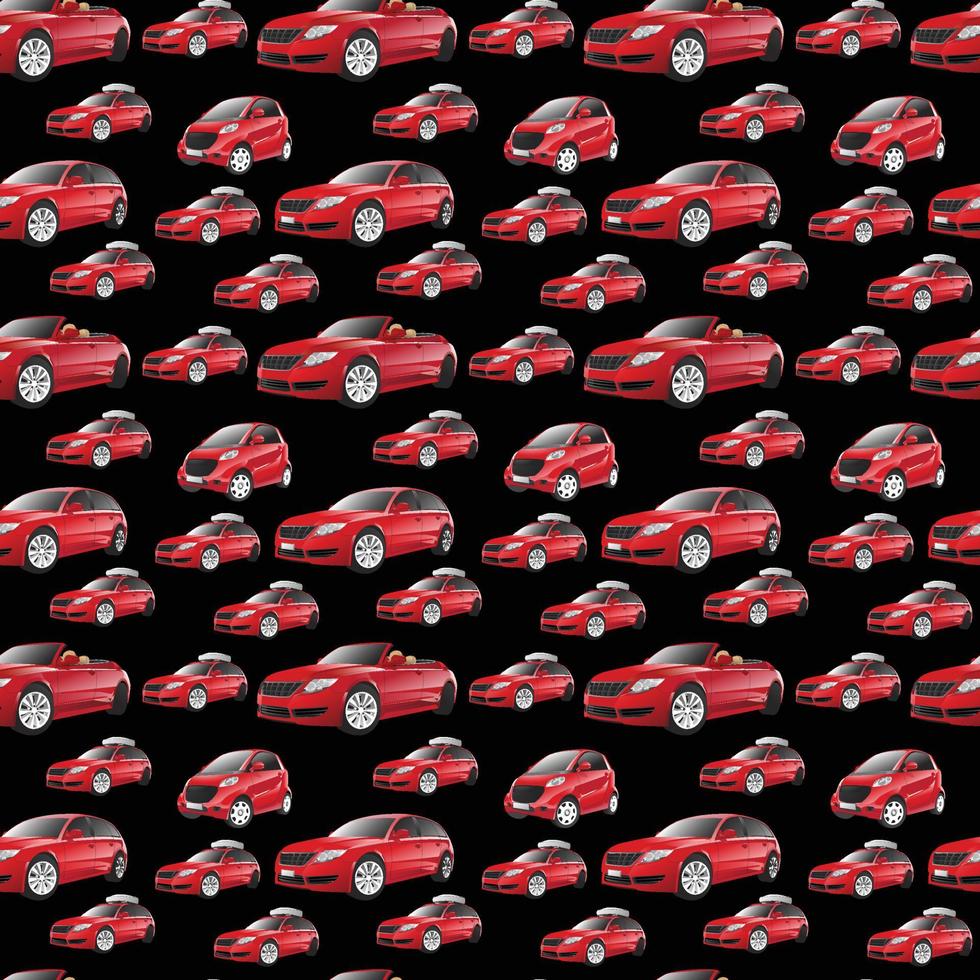 car Seamless Pattern Design vector