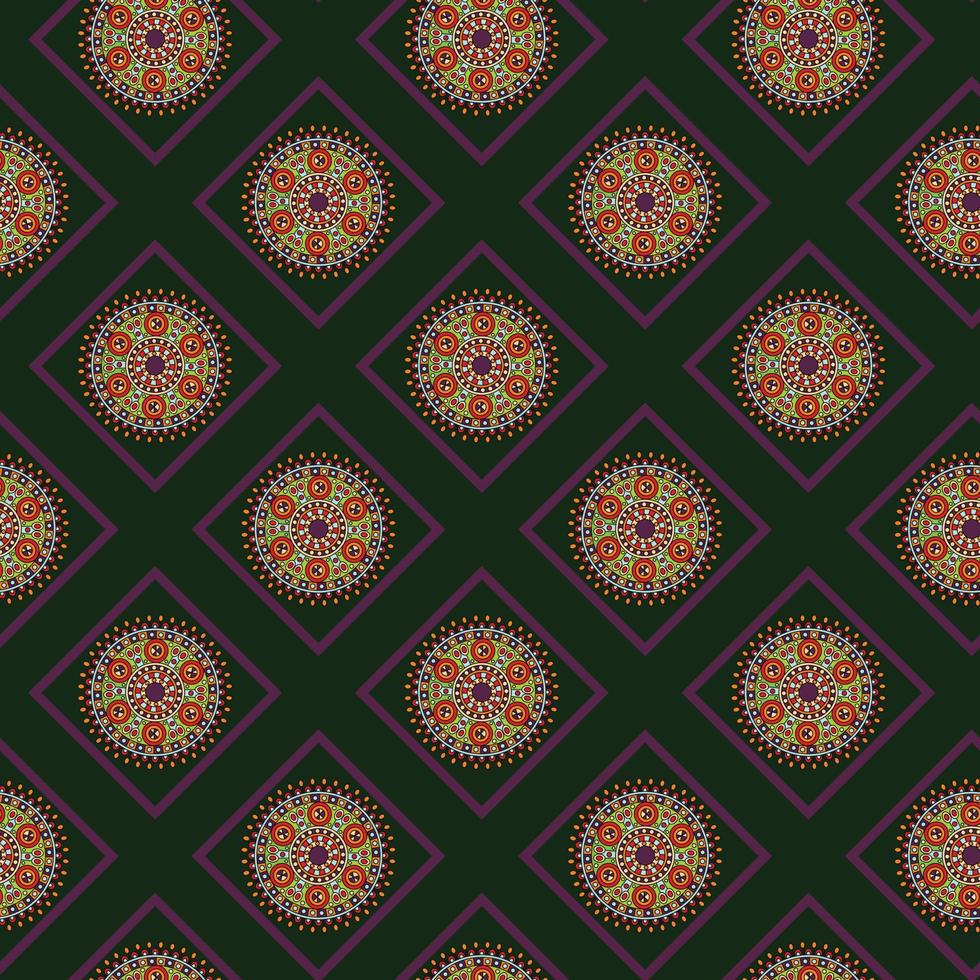 Mandala Seamless Pattern Design vector