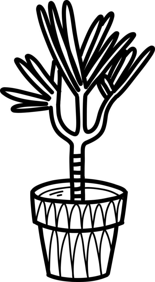 Picture of plant in pot vector