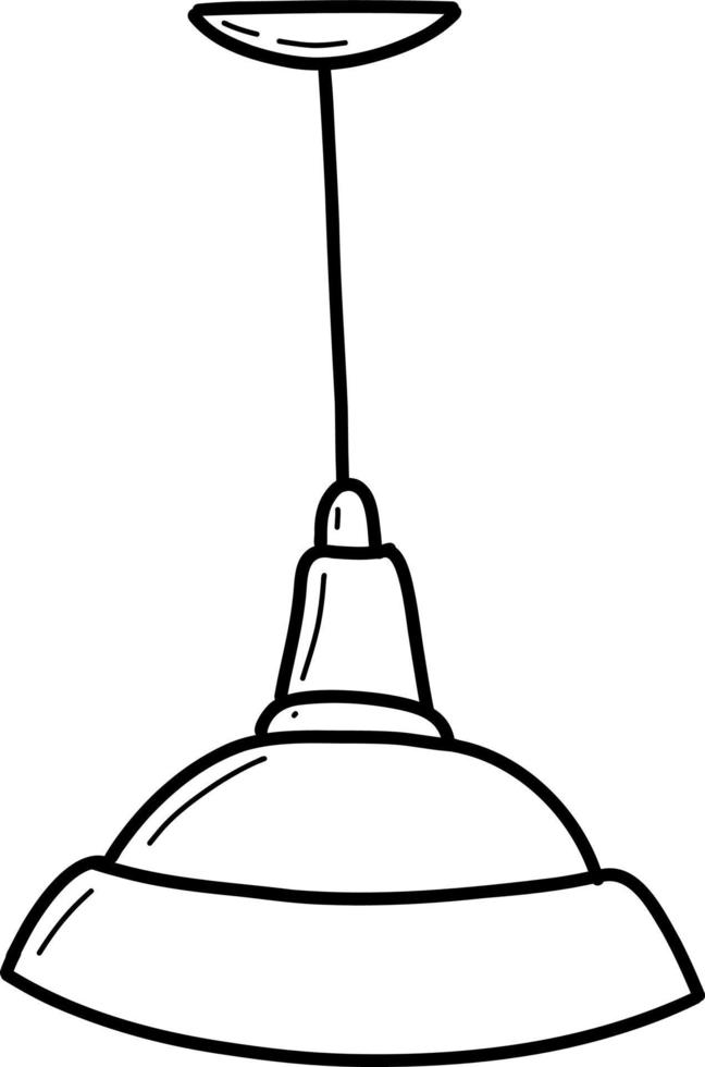 ceiling lamp sketch. Vector illustration