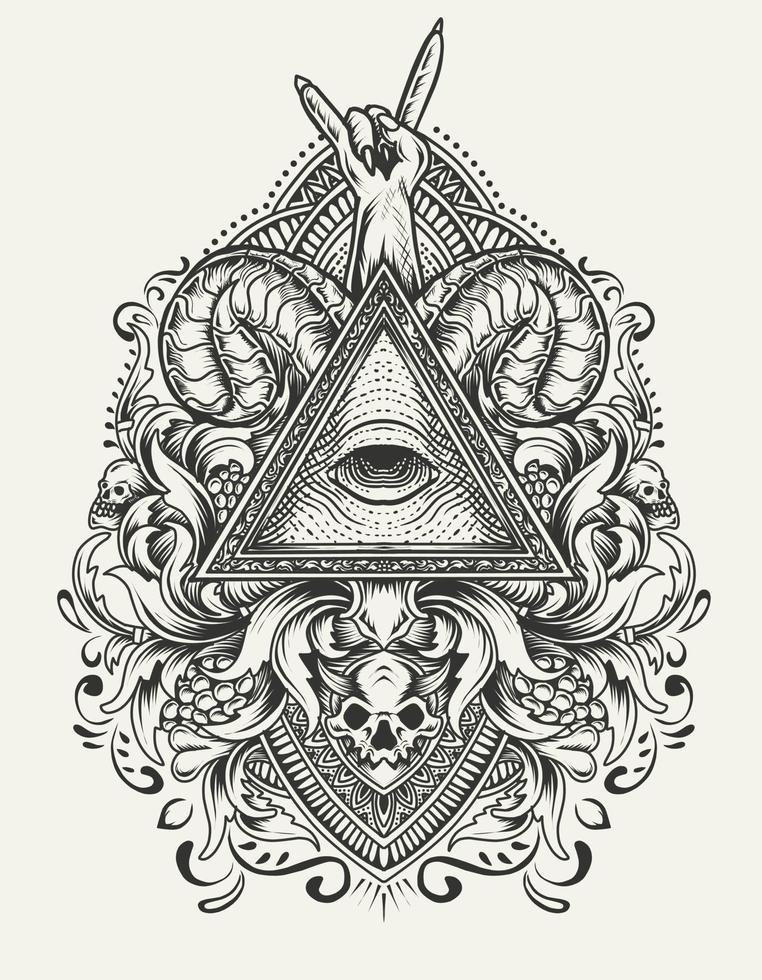 Illuminati Eye Vector Art, Icons, and Graphics for Free Download