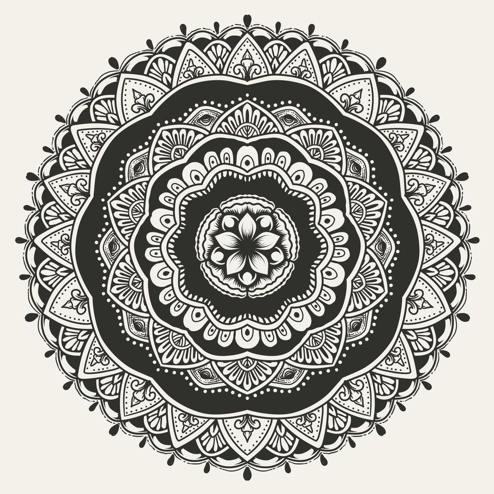 Elegant Circle mandala pattern on white background vector