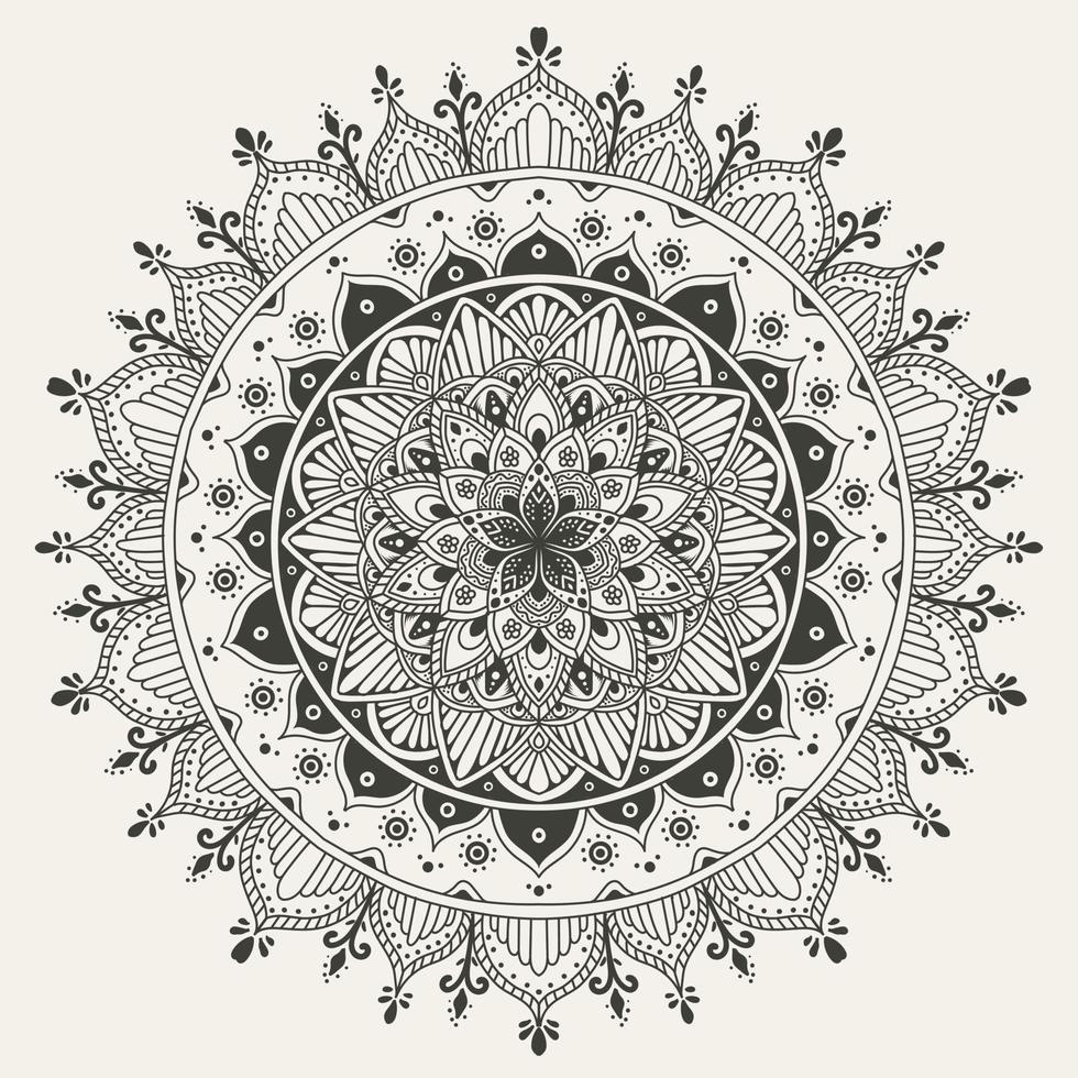 Elegant Circle mandala pattern on white background vector