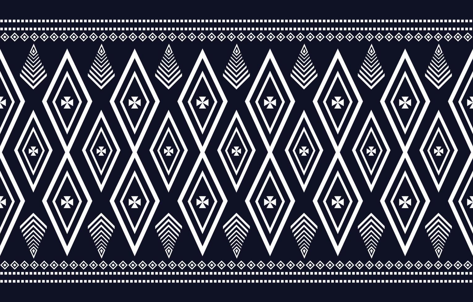 Ethnic geometric pattern for background or carpet, wallpaper, wrap, batik, indigenous pattern curtains design. vector illustration