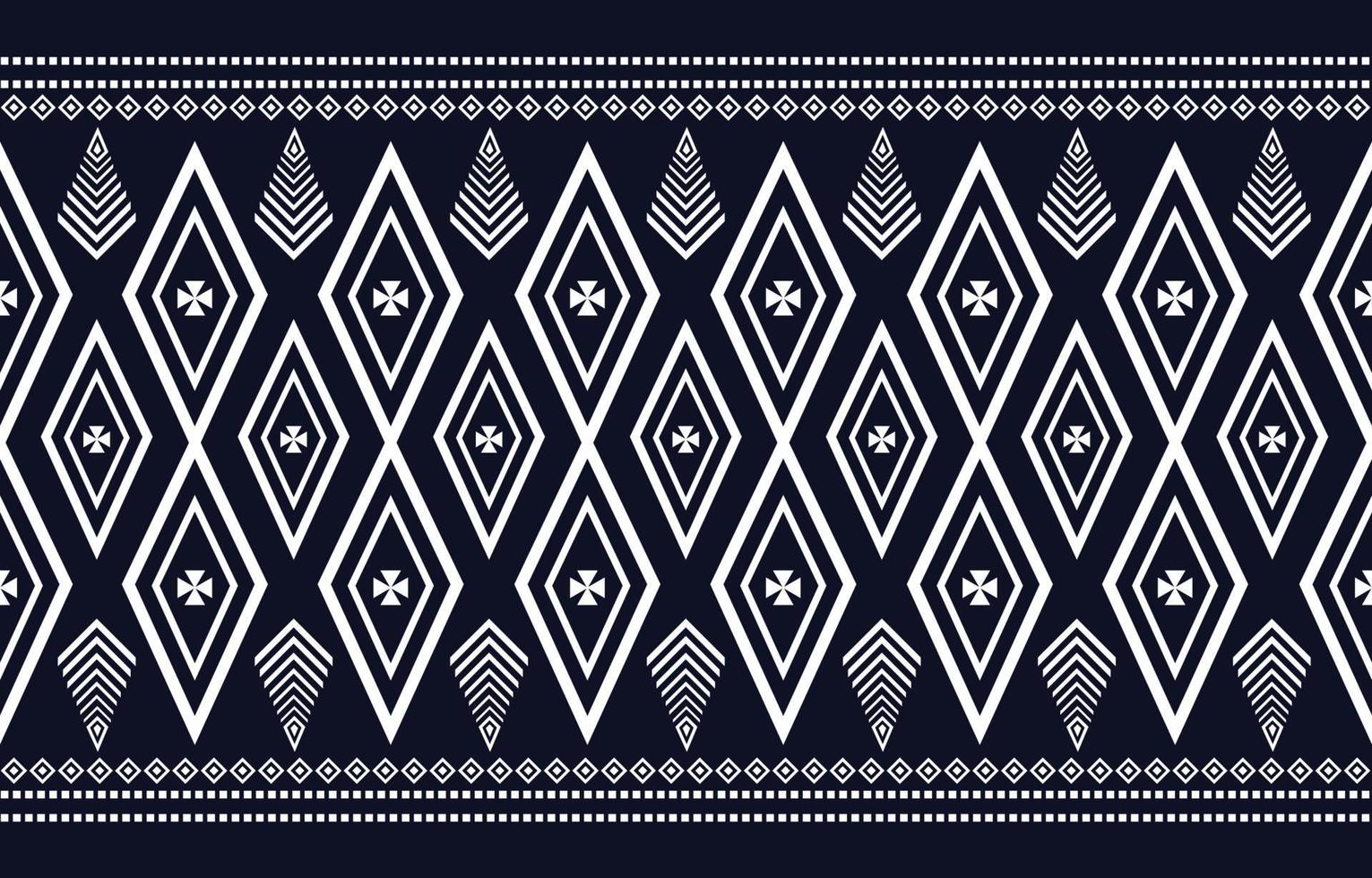 Ethnic geometric pattern for background or carpet, wallpaper, wrap, batik, indigenous pattern curtains design. vector illustration