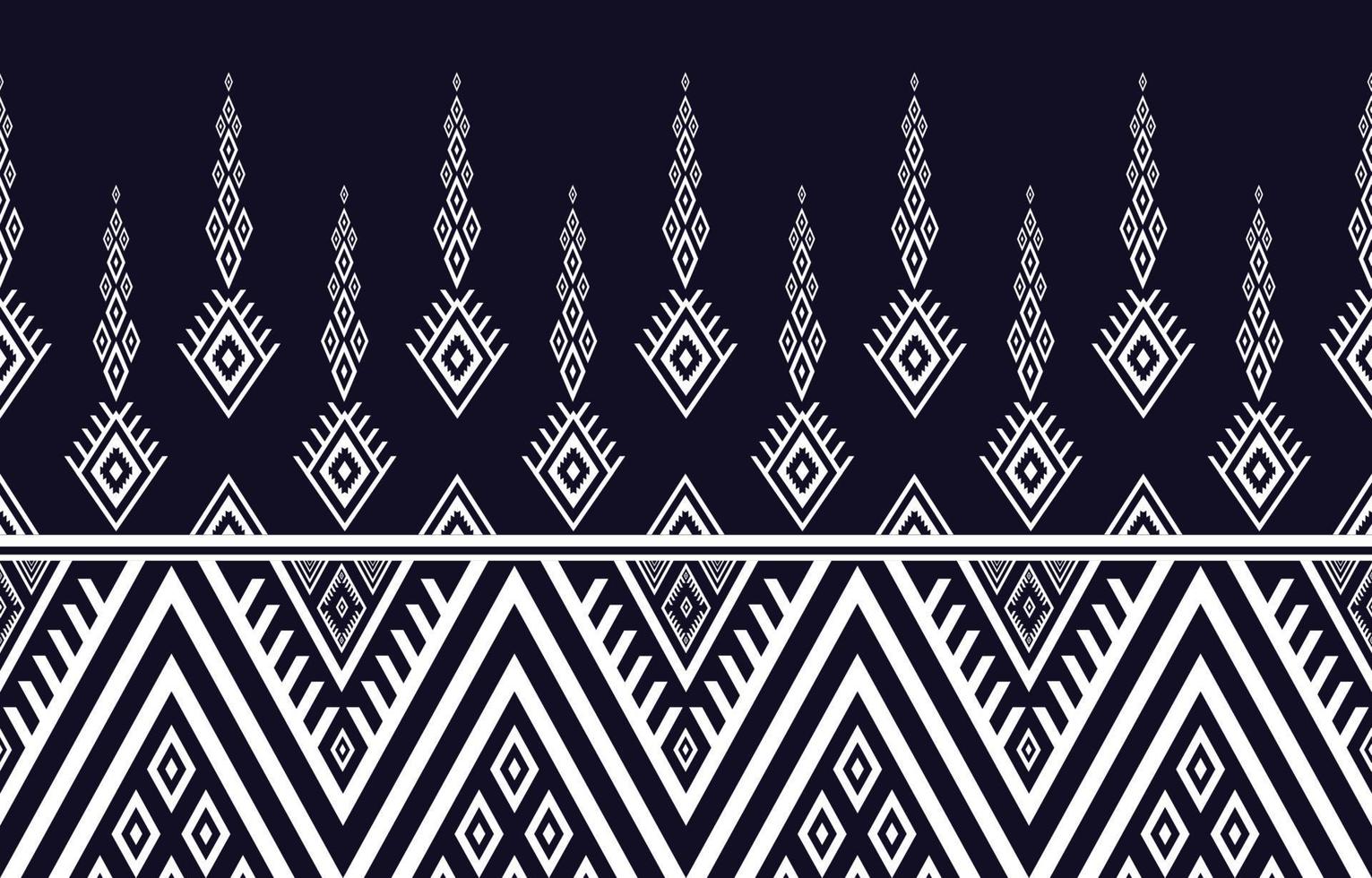 Seamless geometric ethnic pattern traditional. Abstract background design for native fabric pattern, wallpaper, carpet, wrap, fabric, batik, textile Vector Illustration