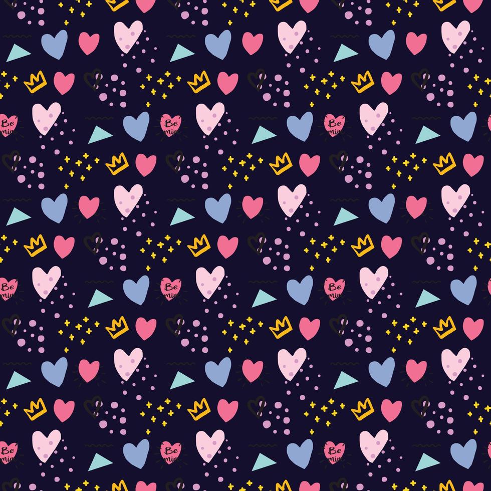 Memphis Seamless pattern design vector
