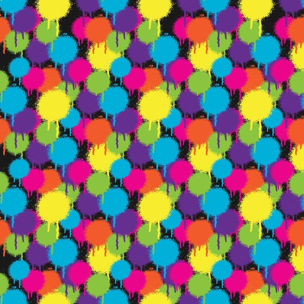 Spray Paint Seamless Pattern Design vector